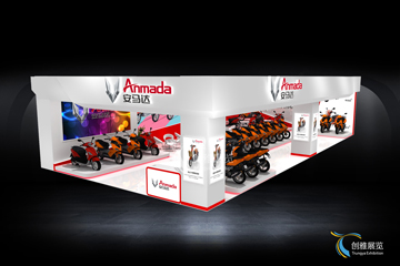 展台设计案例23-安马达电动车